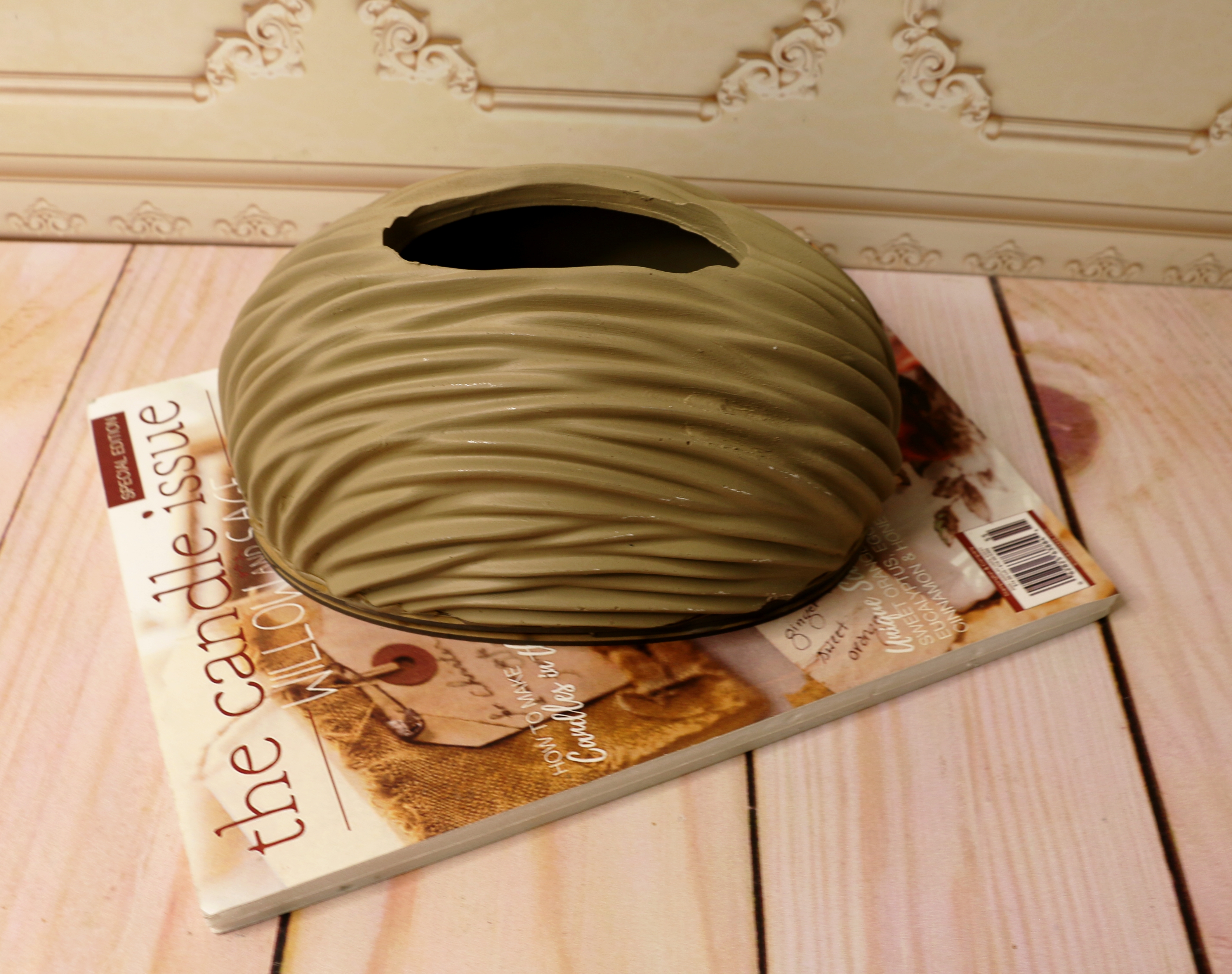 جعبه دستمال کاغذی کرمی