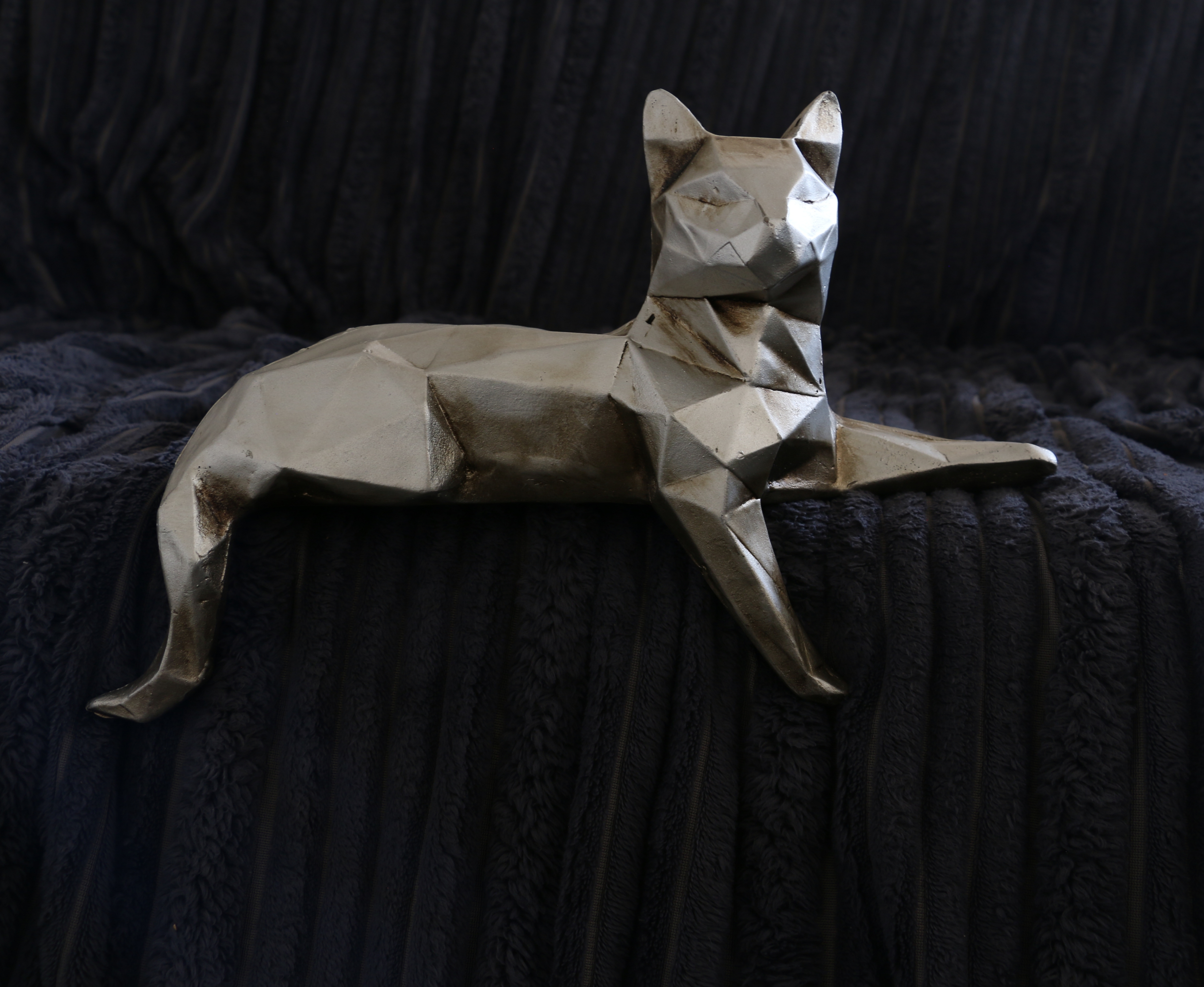 مجسمه گربه اوریگامی